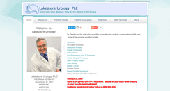 Desktop Screenshot of lakeshoreurology.com